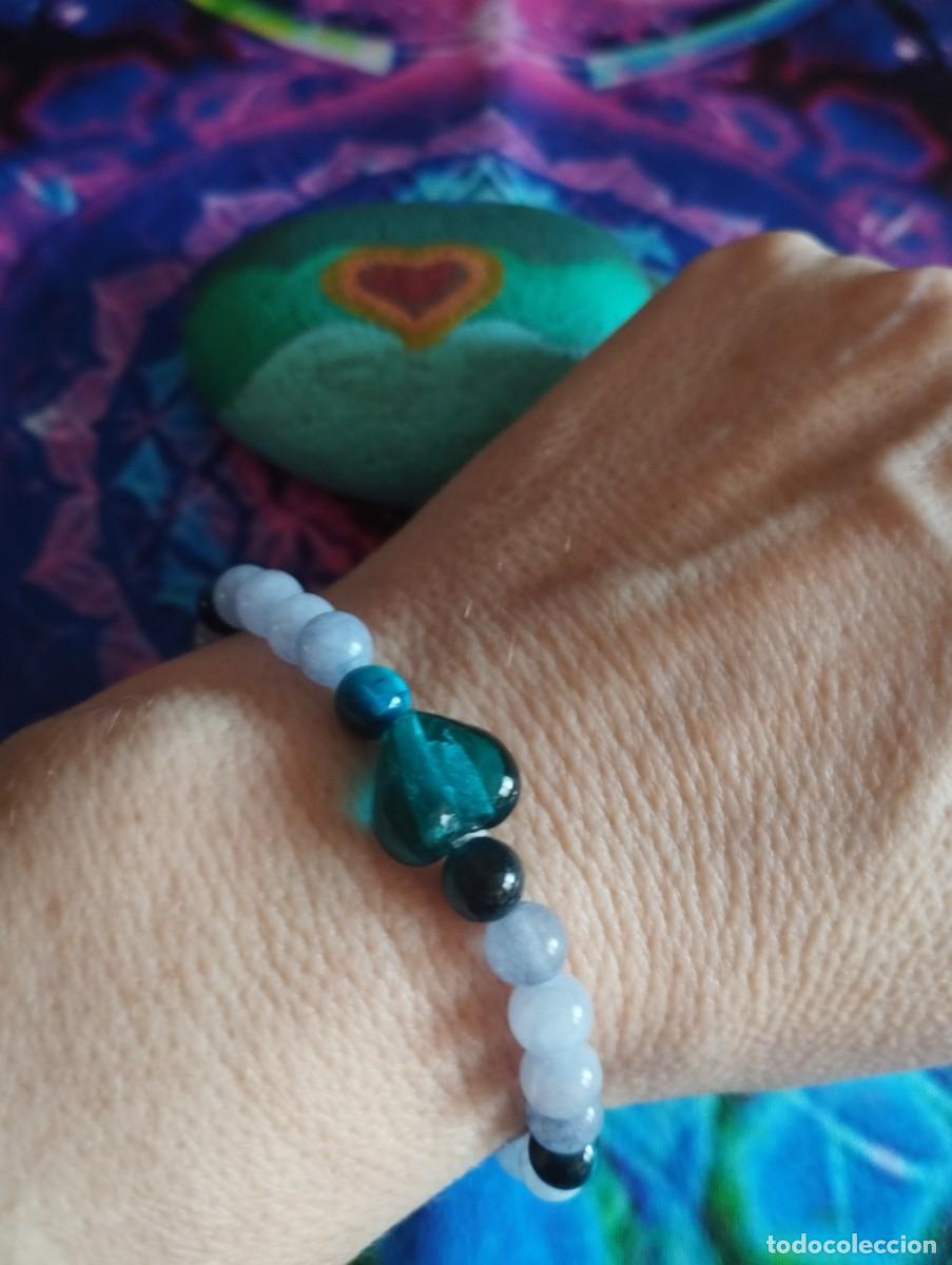 Artesan&iacute;a: Pulsera &rdquo;Coraz&oacute;n Verde&rdquo;, hecha a mano - Foto 2