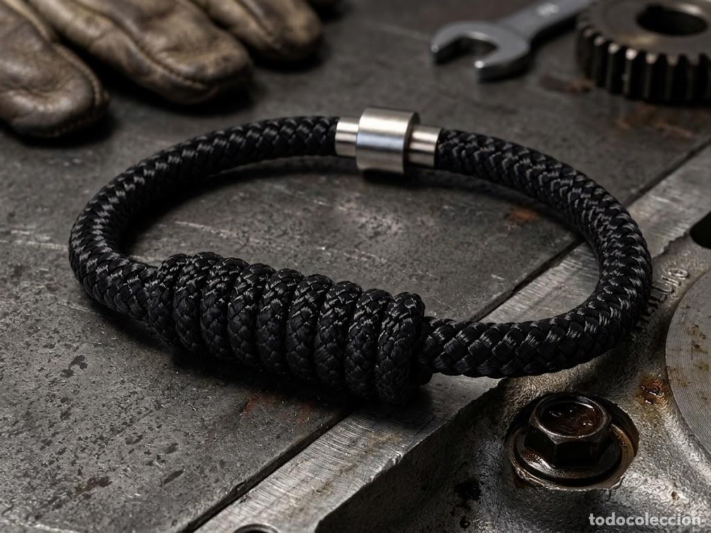 Artesan&iacute;a: Pulsera cord&oacute;n y cierre magn&eacute;tico - hombre