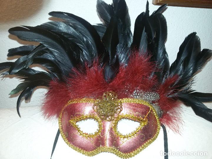 Artesan&iacute;a: M&Aacute;SCARA ANTIFAZ PLUMAS - Foto 4