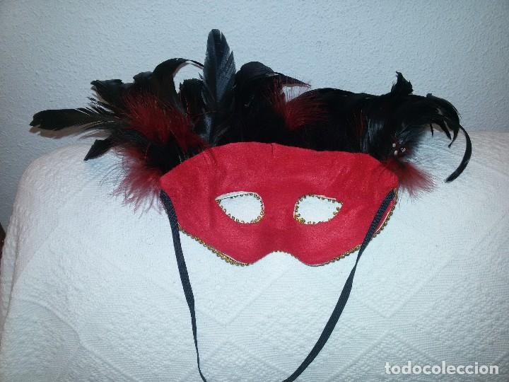 Artesan&iacute;a: M&Aacute;SCARA ANTIFAZ PLUMAS - Foto 5