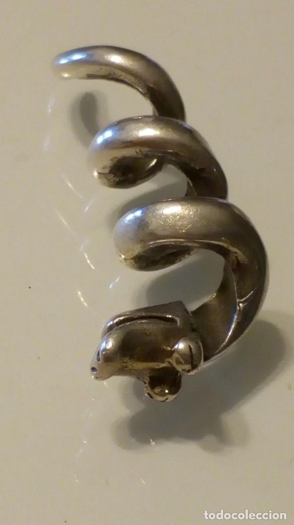 Artesan&iacute;a: simp&aacute;tica serpiente plateada para... - Foto 2