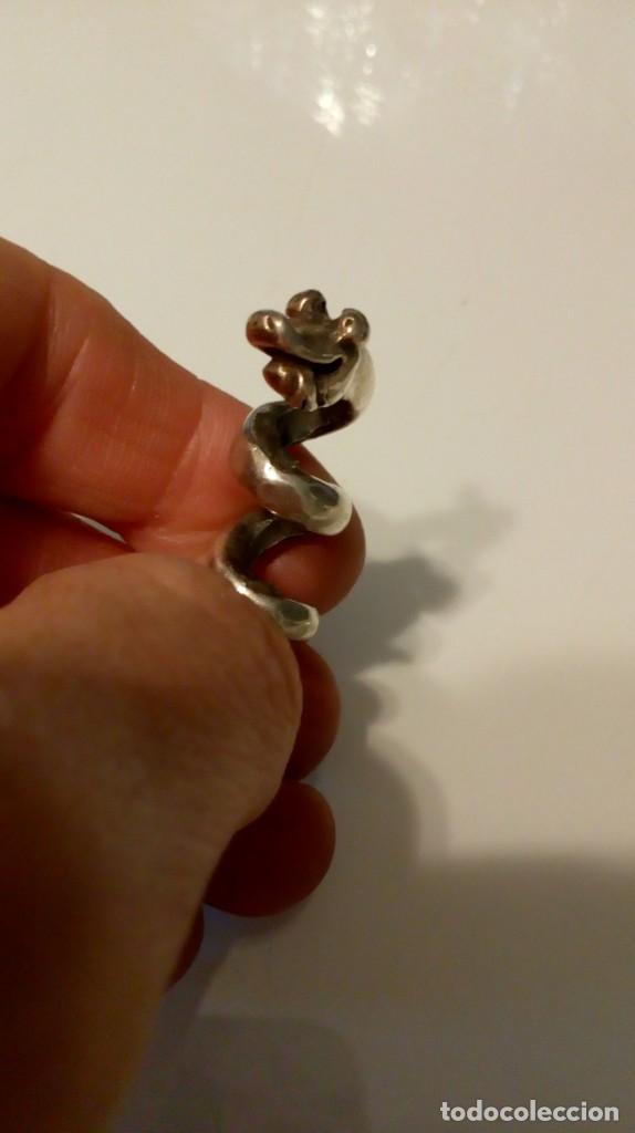 Artesan&iacute;a: simp&aacute;tica serpiente plateada para... - Foto 5