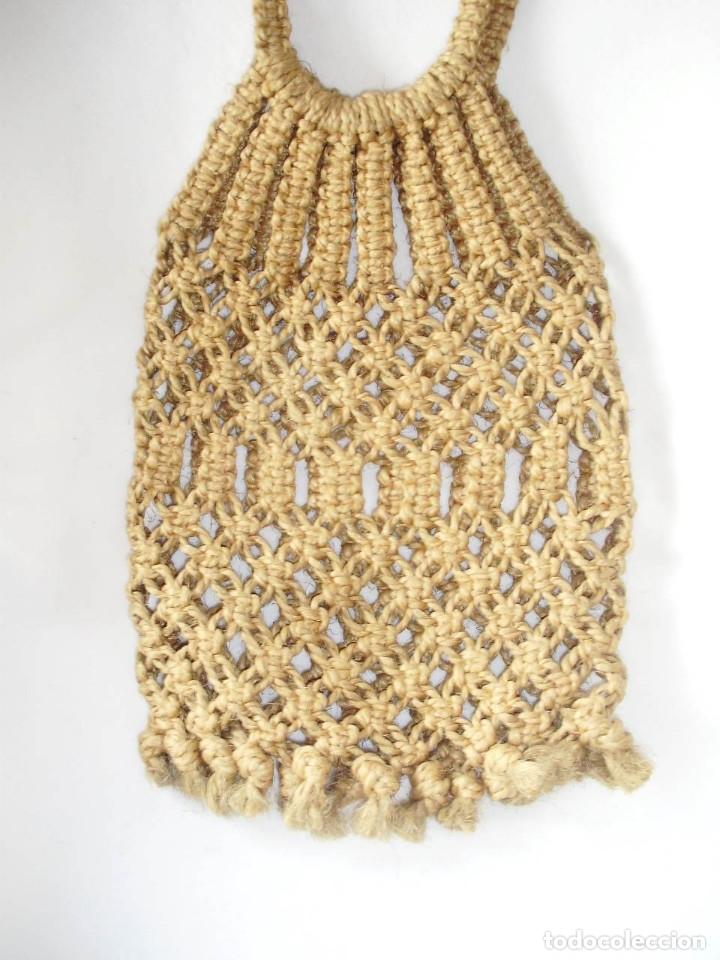 Artesan&iacute;a: Bolsa Vintage Macrame con cuerda, - Foto 4