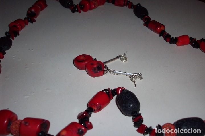 Artesan&iacute;a: COLLAR Y PENDIENTES DE PIEDRAS - Foto 2