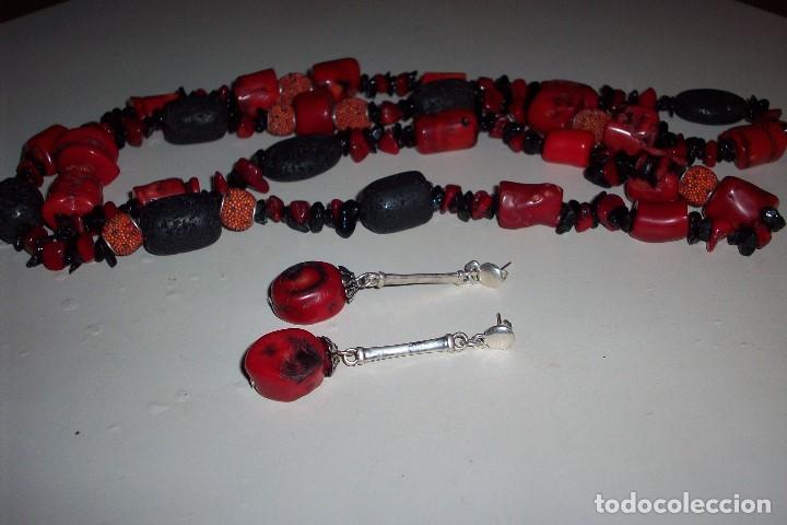 Artesan&iacute;a: COLLAR Y PENDIENTES DE PIEDRAS - Foto 3