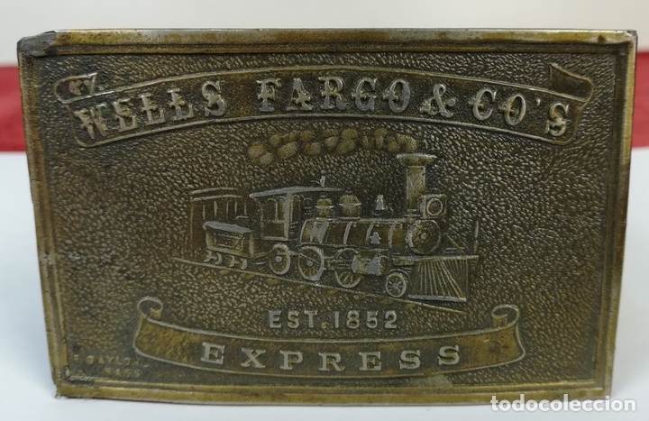Artesan&iacute;a: FERROCARRIL. CINTUR&Oacute;N CON HEBILLA WELLS FARCO - Foto 2