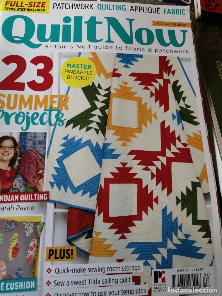 Artesan&iacute;a: QUILT NOW. PATCHWORK. QUILTING. APLIQUE. FABRIC. 23 SUMMER PROJECTS - Foto 1