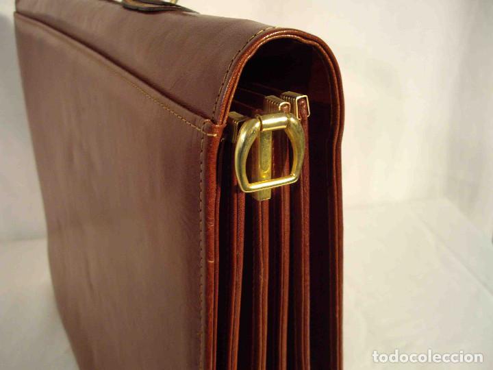 Artesan&iacute;a: CARTERA EJECUTIVO PIEL MARRON - Foto 3
