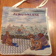 Artesanía: PRECIOSO BOLSO DE TELA RECUERDO DE JERUSALEM NUEVO EN SU BOLSA ORIGINAL. Lote 228601280