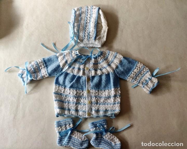 Artesan&iacute;a: Conjunto jersey botitas y gorro - Foto 2