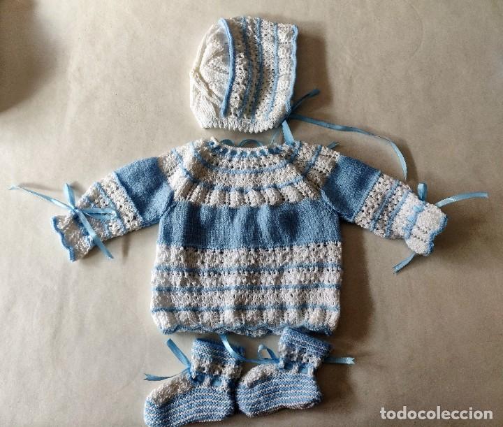 Artesan&iacute;a: Conjunto jersey botitas y gorro - Foto 4