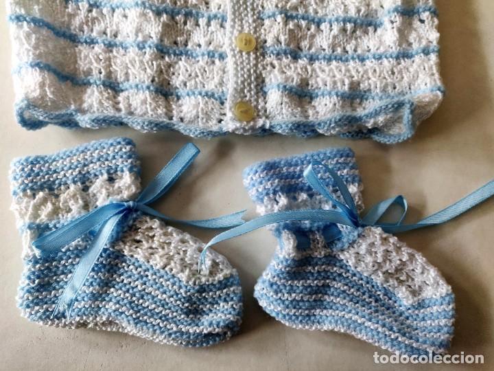 Artesan&iacute;a: Conjunto jersey botitas y gorro - Foto 6