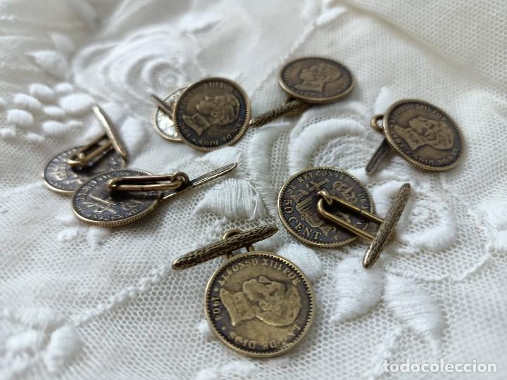 Artesan&iacute;a: Botones de moneda (lat&oacute;n) - Foto 3
