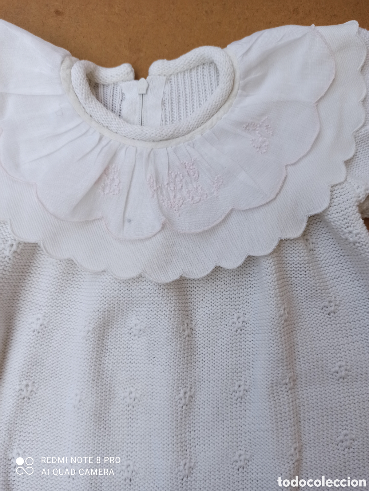 Artesan&iacute;a: Pelele de hilo perl&eacute; y regalo el gorrito - Foto 2