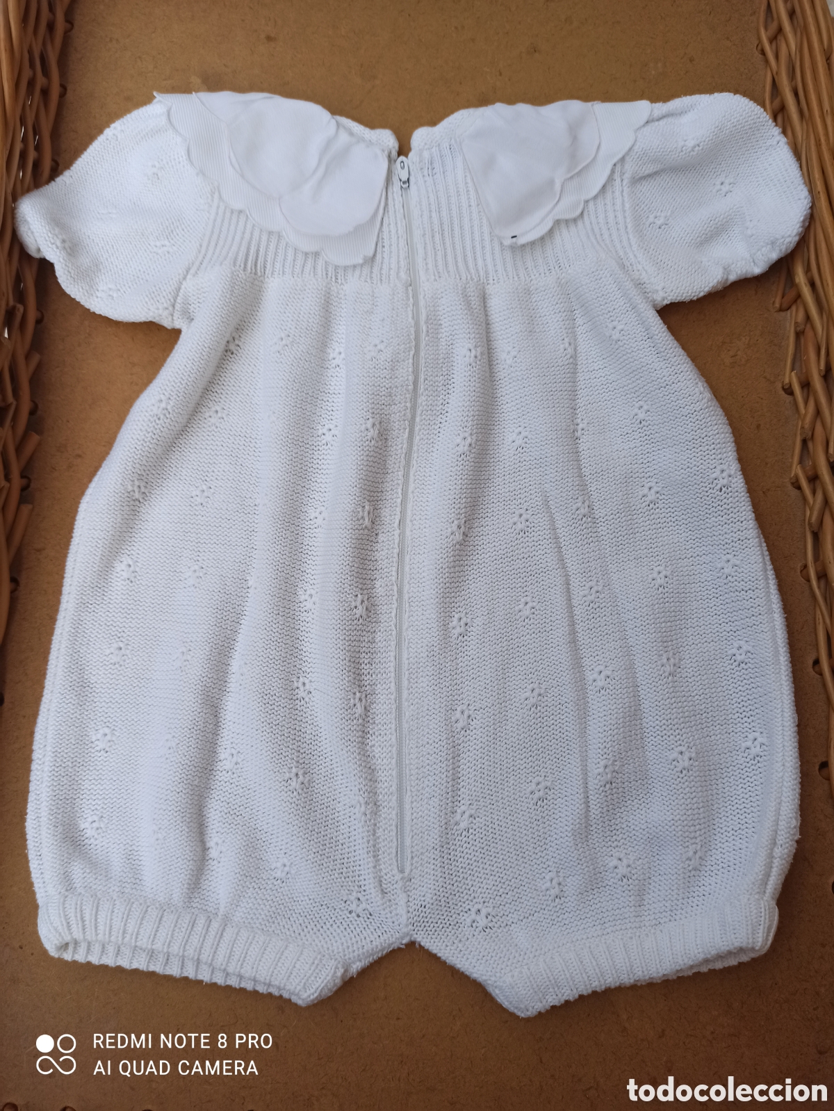 Artesan&iacute;a: Pelele de hilo perl&eacute; y regalo el gorrito - Foto 6