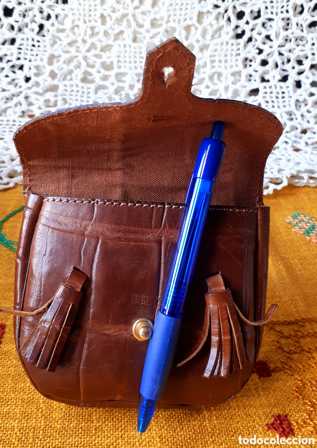 Artesan&iacute;a: Bolsito en cuero para cintur&oacute;n - Foto 3