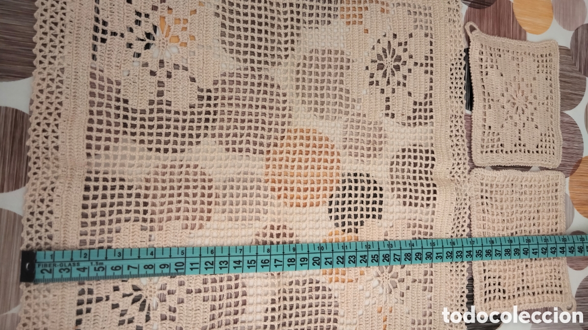Artesan&iacute;a: Conjunto ganchillo ,delantal y complementos - Foto 5