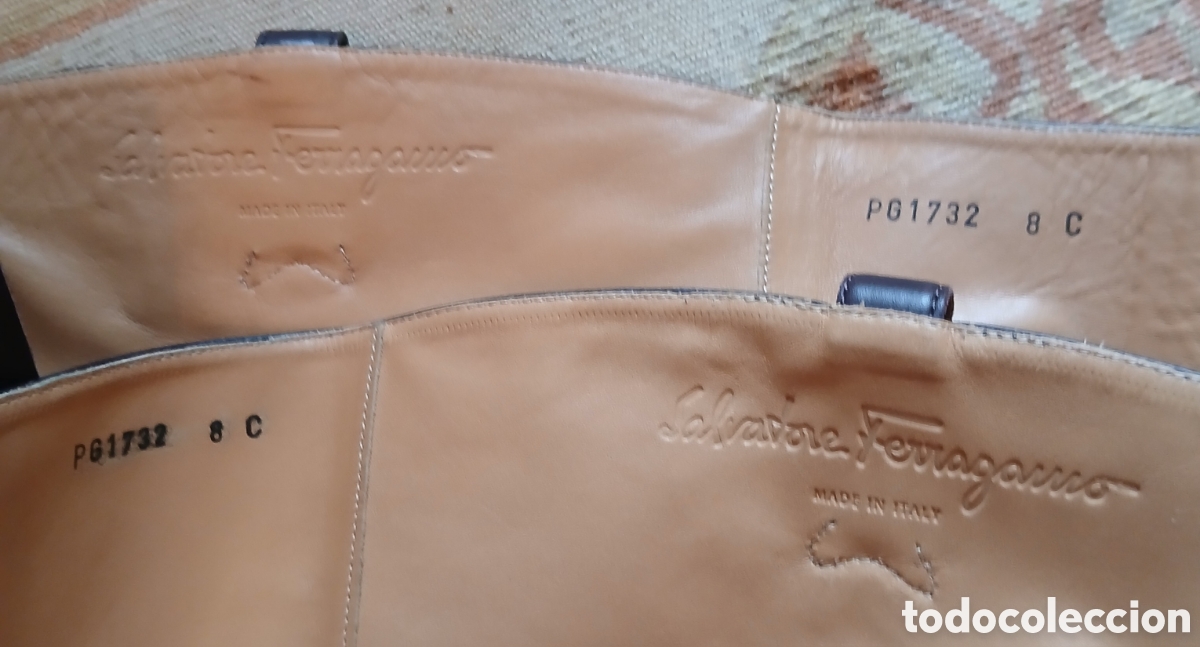 Artesan&iacute;a: Botas Marr&oacute;n Salvatore Ferragamo - Foto 4