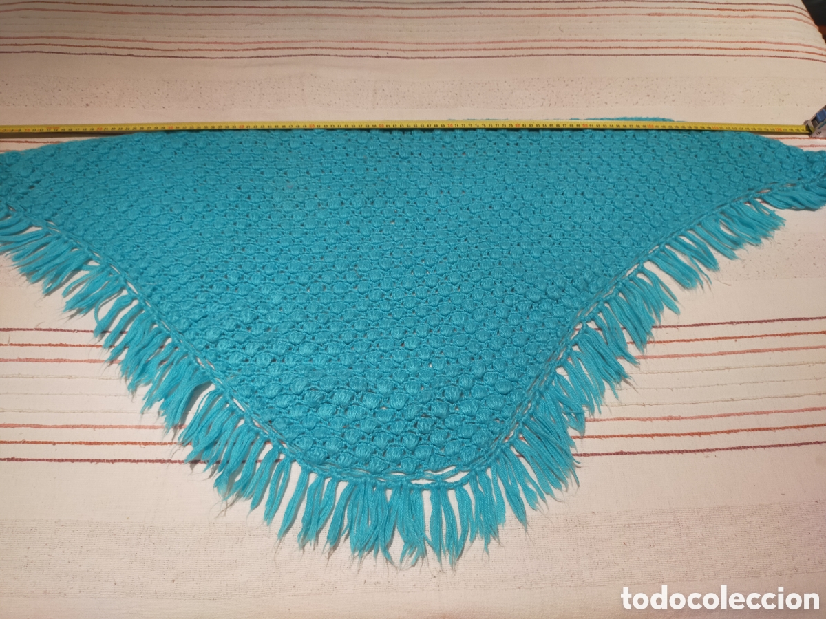 Artesan&iacute;a: Chal turquesa hecho a mano - Foto 1