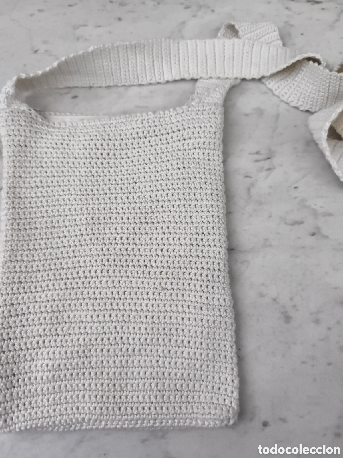 Artesan&iacute;a: Bolso de ganchillo, forrado y impecable - Foto 4