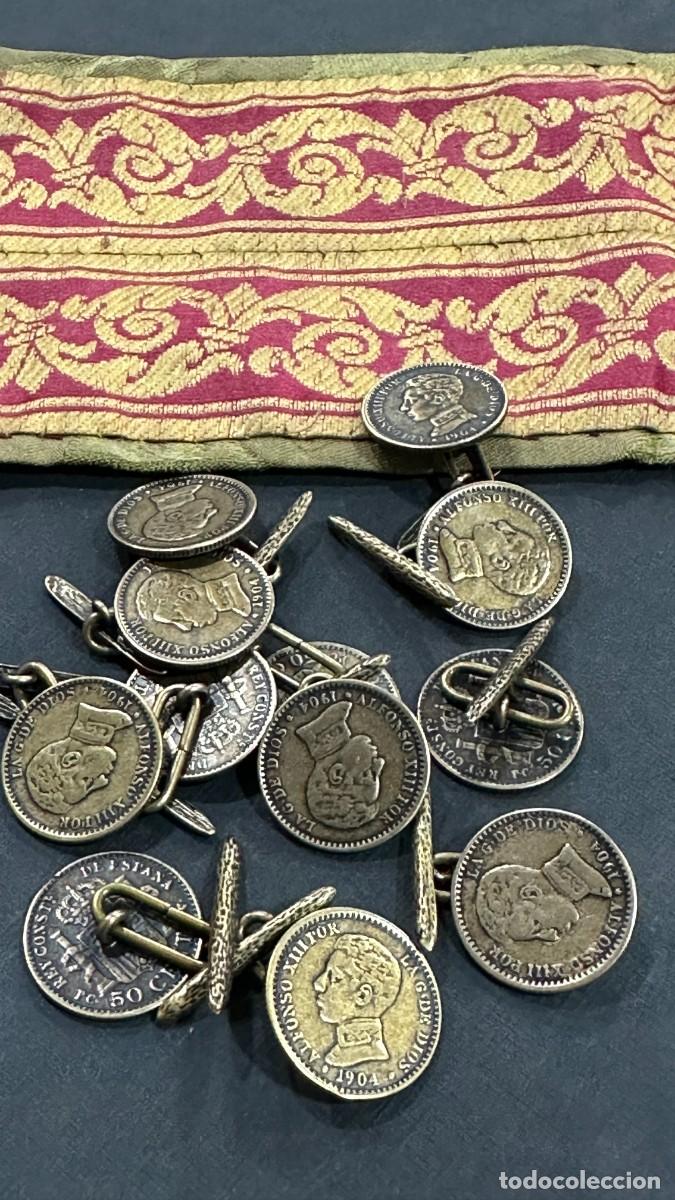 Artesan&iacute;a: Botones de moneda (lat&oacute;n) - Foto 6