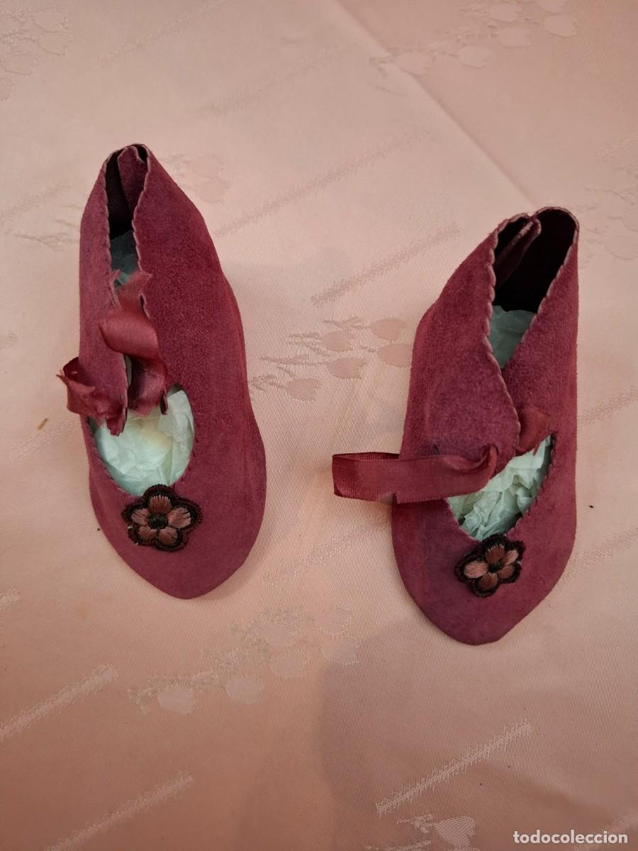 Artesan&iacute;a: ZAPATOS DE EPOCA, DE PIEL, PARA MU&Ntilde;ECA