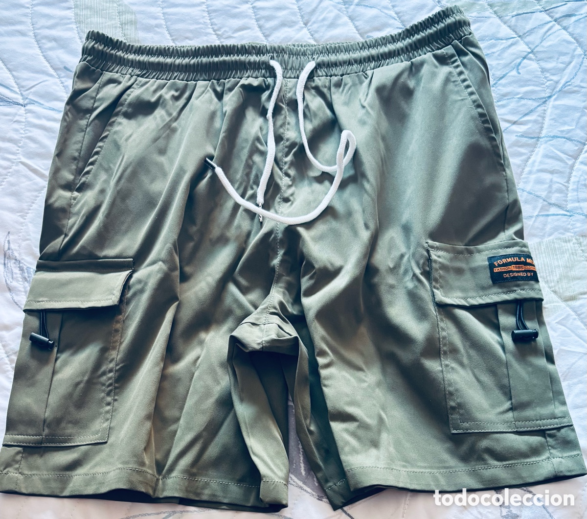 Artesan&iacute;a: Shorts Cargo Verde Oliva (Talla XL)