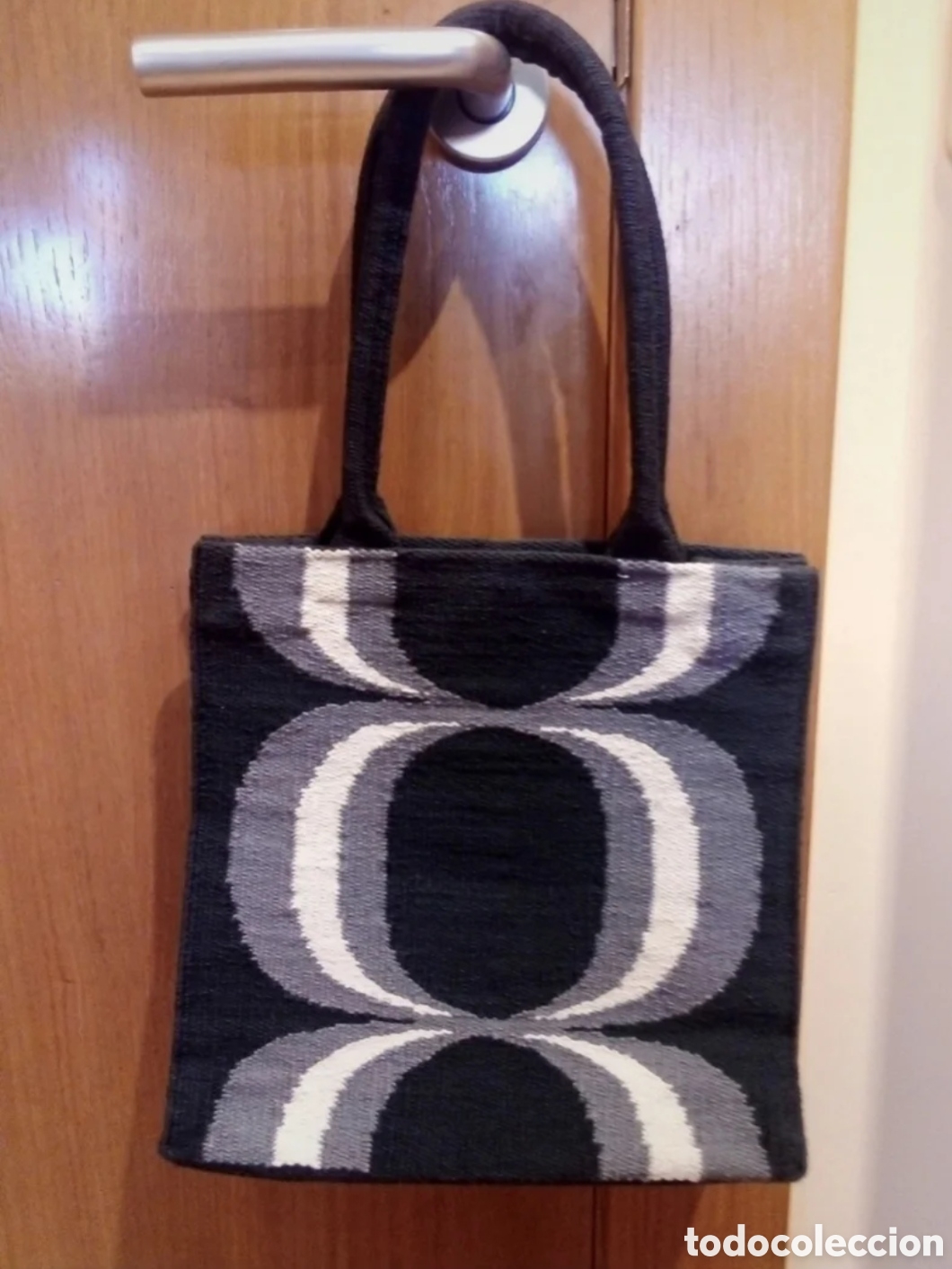 Artesan&iacute;a: Bolso azul de artesania