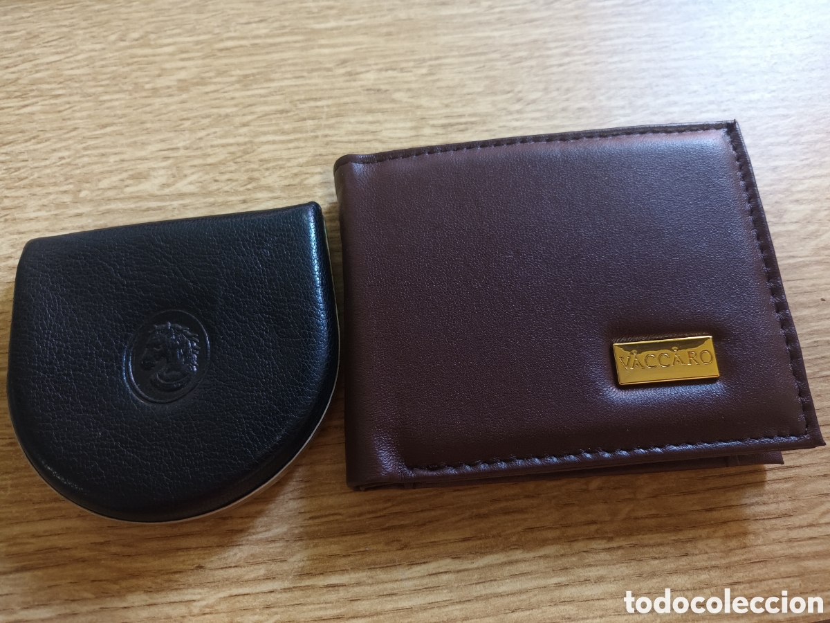 Artesan&iacute;a: CONJUNTO DE CARTERA BILLETERA Y MONEDERO HECHO EN PIEL NUEVO A ESTRENAR
