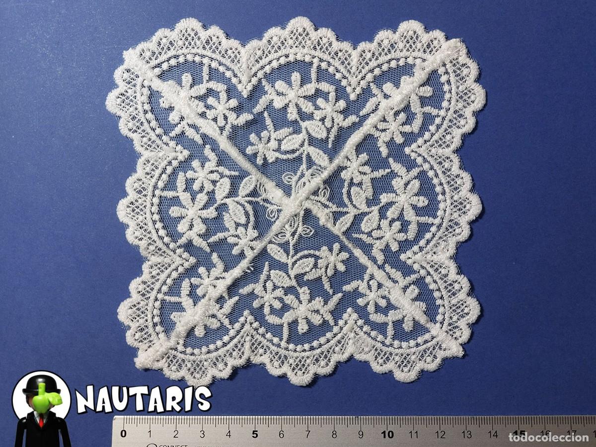 Artesan&iacute;a: Pa&ntilde;uelo de encaje para virgen de candelero o imagen religiosa