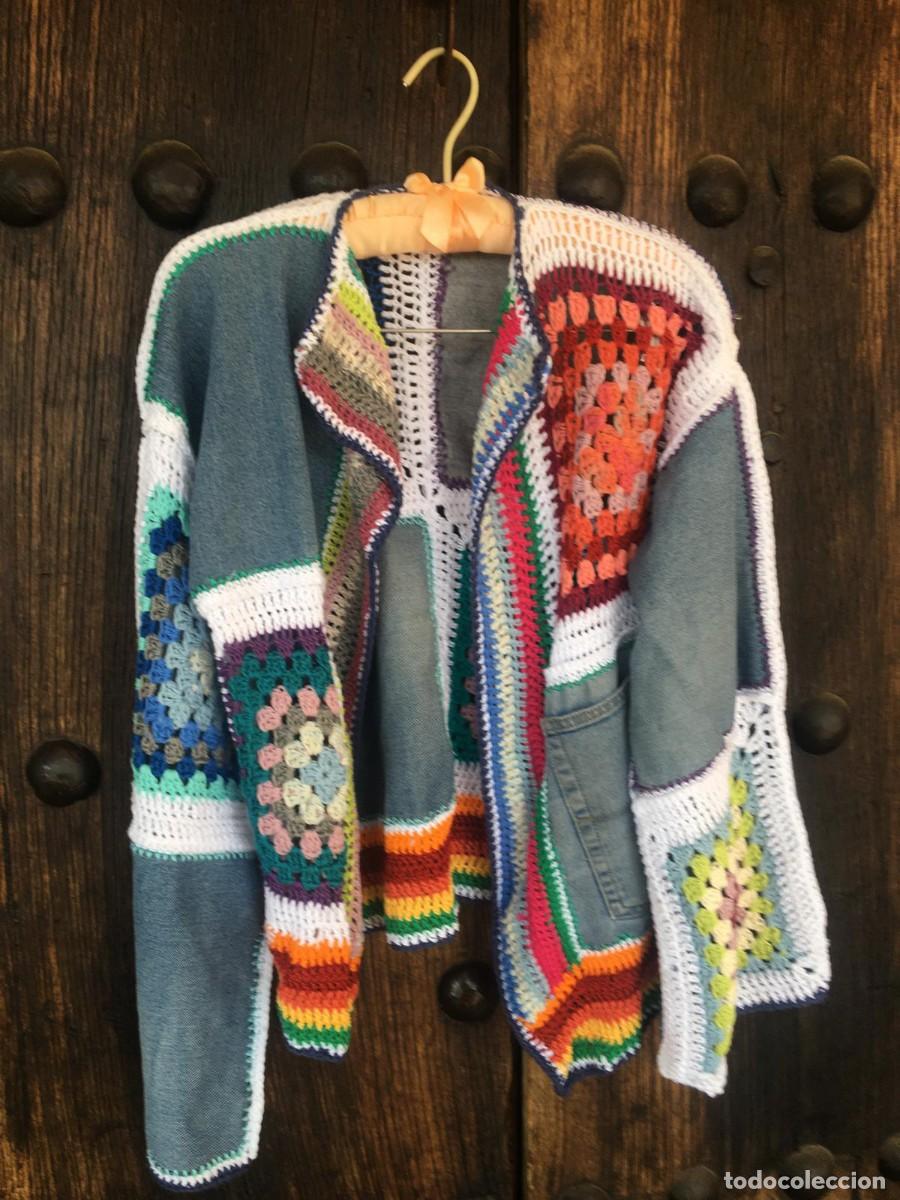 Artesan&iacute;a: Chaqueta patchwork vaquera y crochet - Foto 1