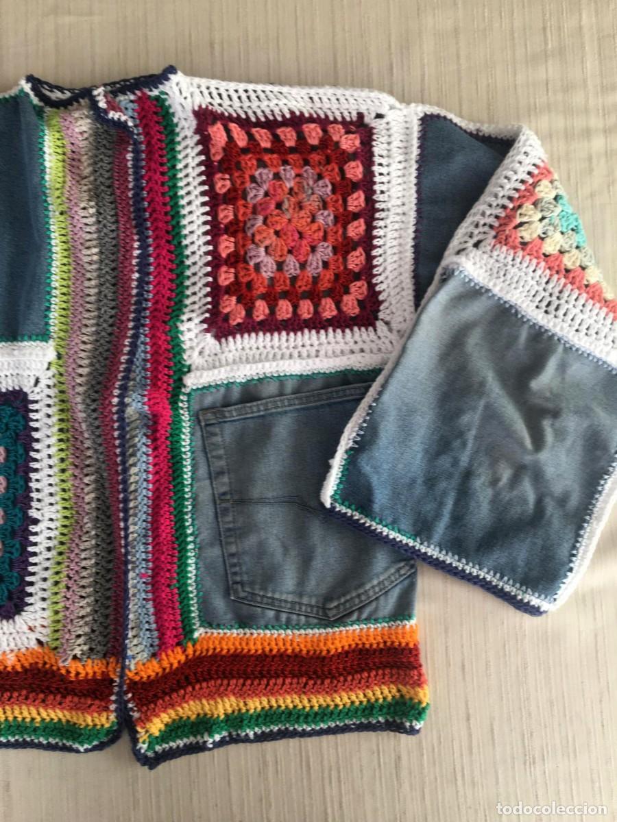 Artesan&iacute;a: Chaqueta patchwork vaquera y crochet - Foto 5