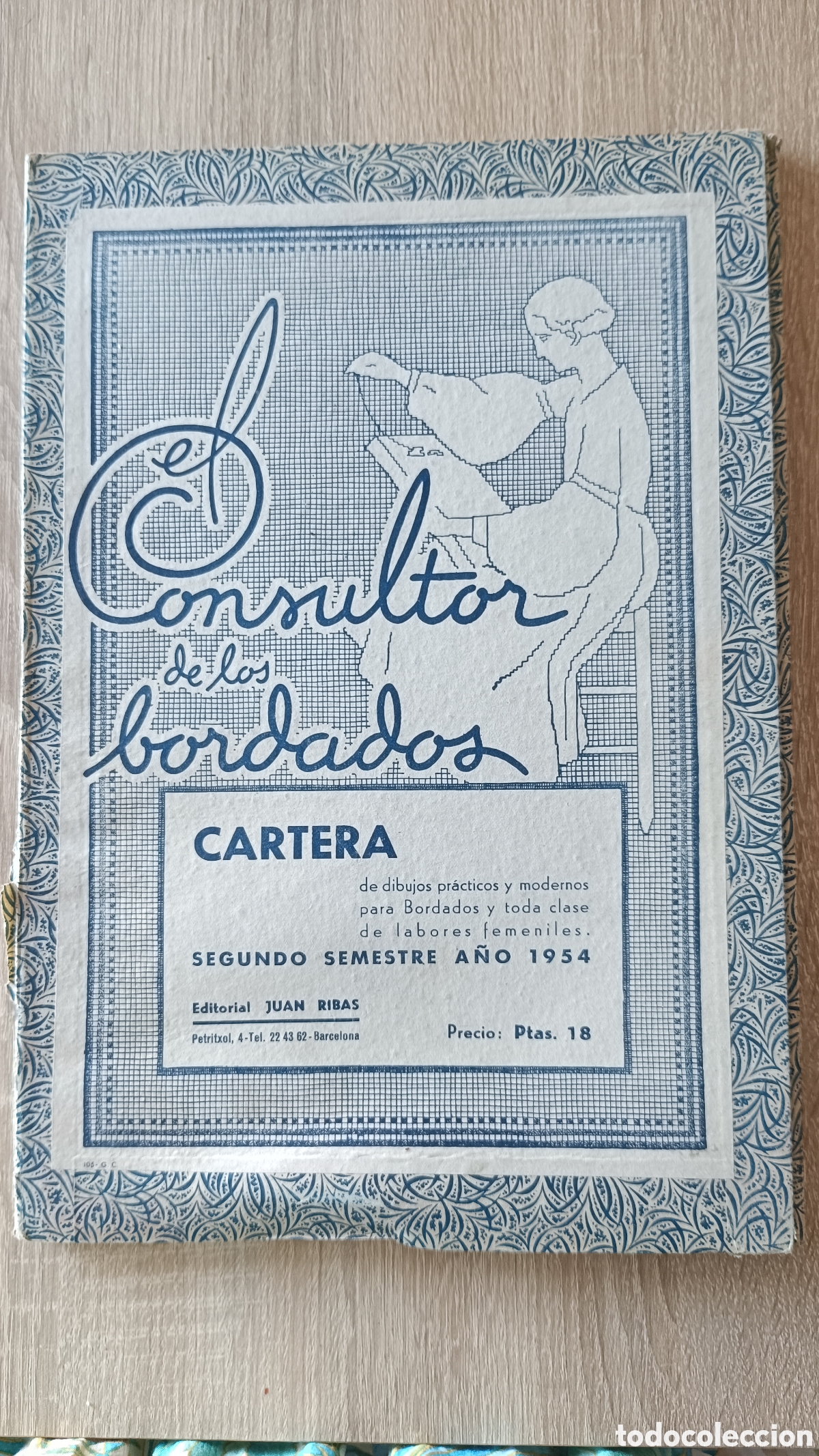 Artesan&iacute;a: 10 patrones de bordados - 1954 -