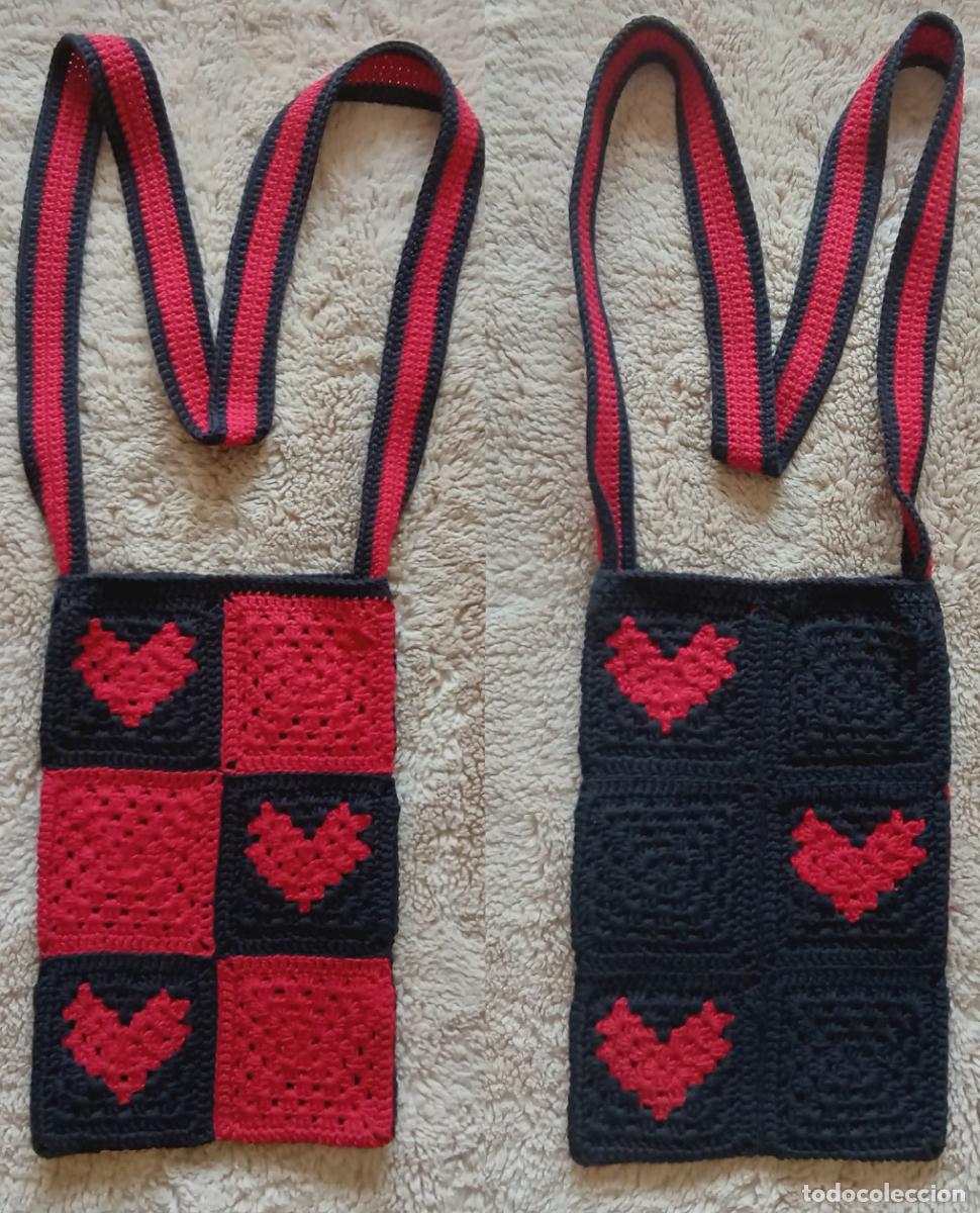 Artesan&iacute;a: PRECIOSO BOLSO DE GANCHILLO CROCHET ARTESANAL. NUEVO. HECHO A MANO. ORIGINAL. &Uacute;NICO