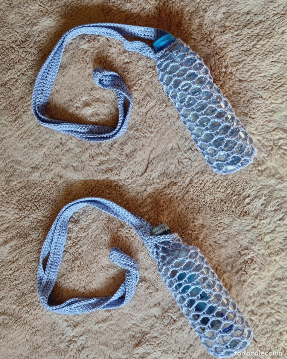 Artesan&iacute;a: BONITO PORTA BOTELLAS PORTABOTELLAS BOLSO BOLSITO GANCHILLO CROCHET ARTESANAL, NUEVO, HECHO A MANO