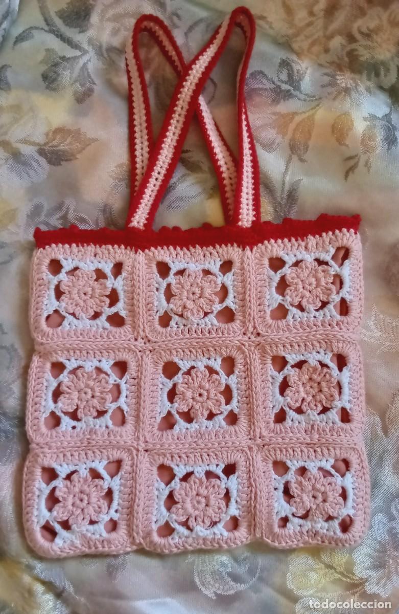 Artesan&iacute;a: PRECIOSO BOLSO DE GANCHILLO CROCHET ARTESANAL. NUEVO. HECHO A MANO. ORIGINAL. &Uacute;NICO