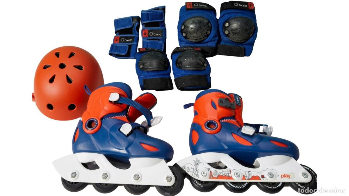 Artesanato e Manualidades: Conjunto Completo para Patinaje Infantil: Casco, Protectores y Pat&iacute;n