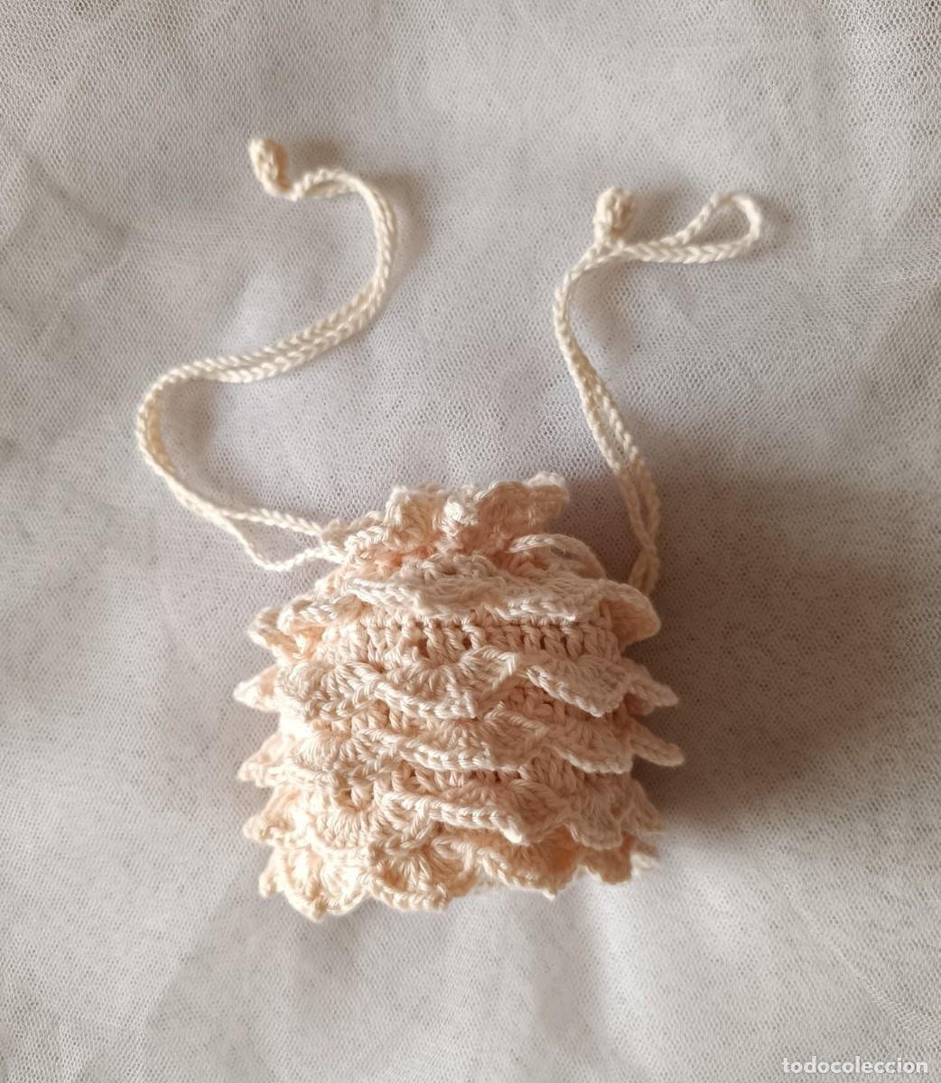 Artesan&iacute;a: PRECIOSO BOLSO BOMBONERA MINI DE GANCHILLO CROCHET ARTESANAL. NUEVO.