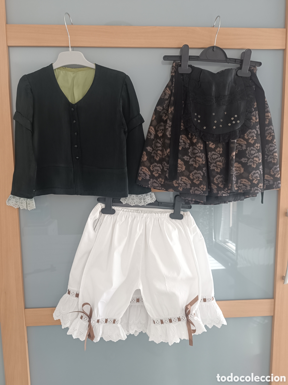 Artesan&iacute;a: Traje de baturra ni&ntilde;a antiguo 3 a 5 a&ntilde;os