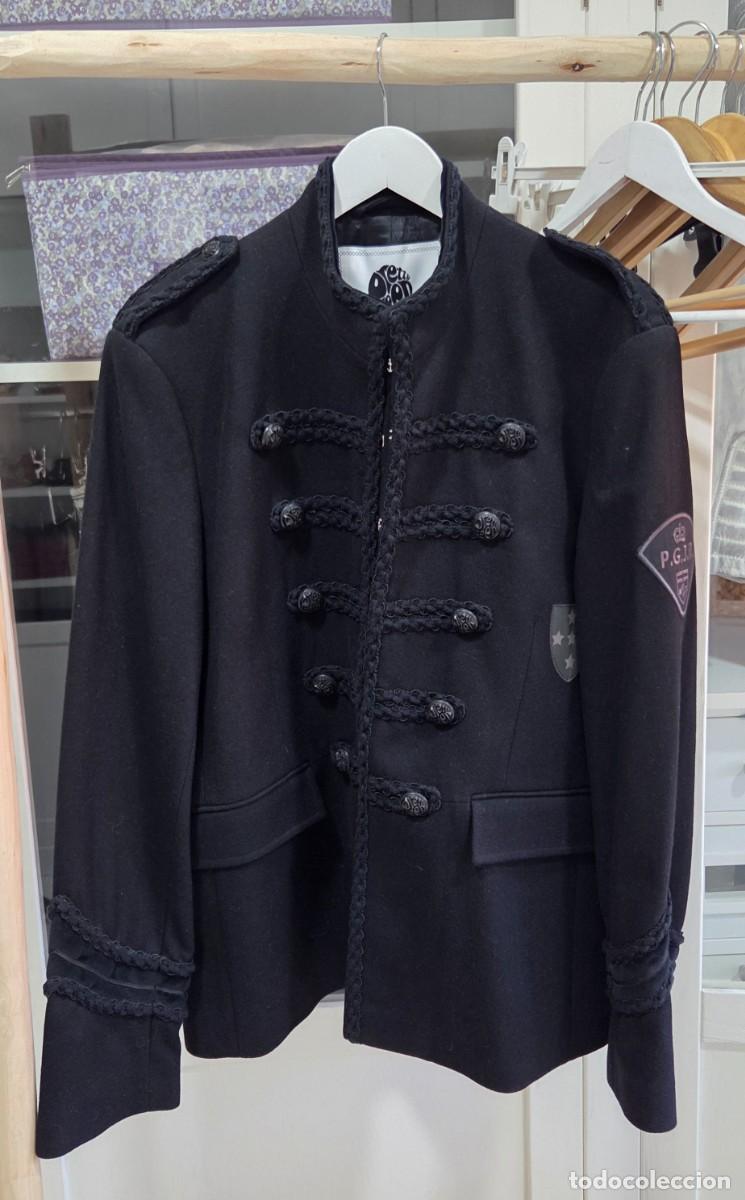 Artesan&iacute;a: Pretty Green X The Beatles Sgt Pepper Black Military Jacket Coat XXL