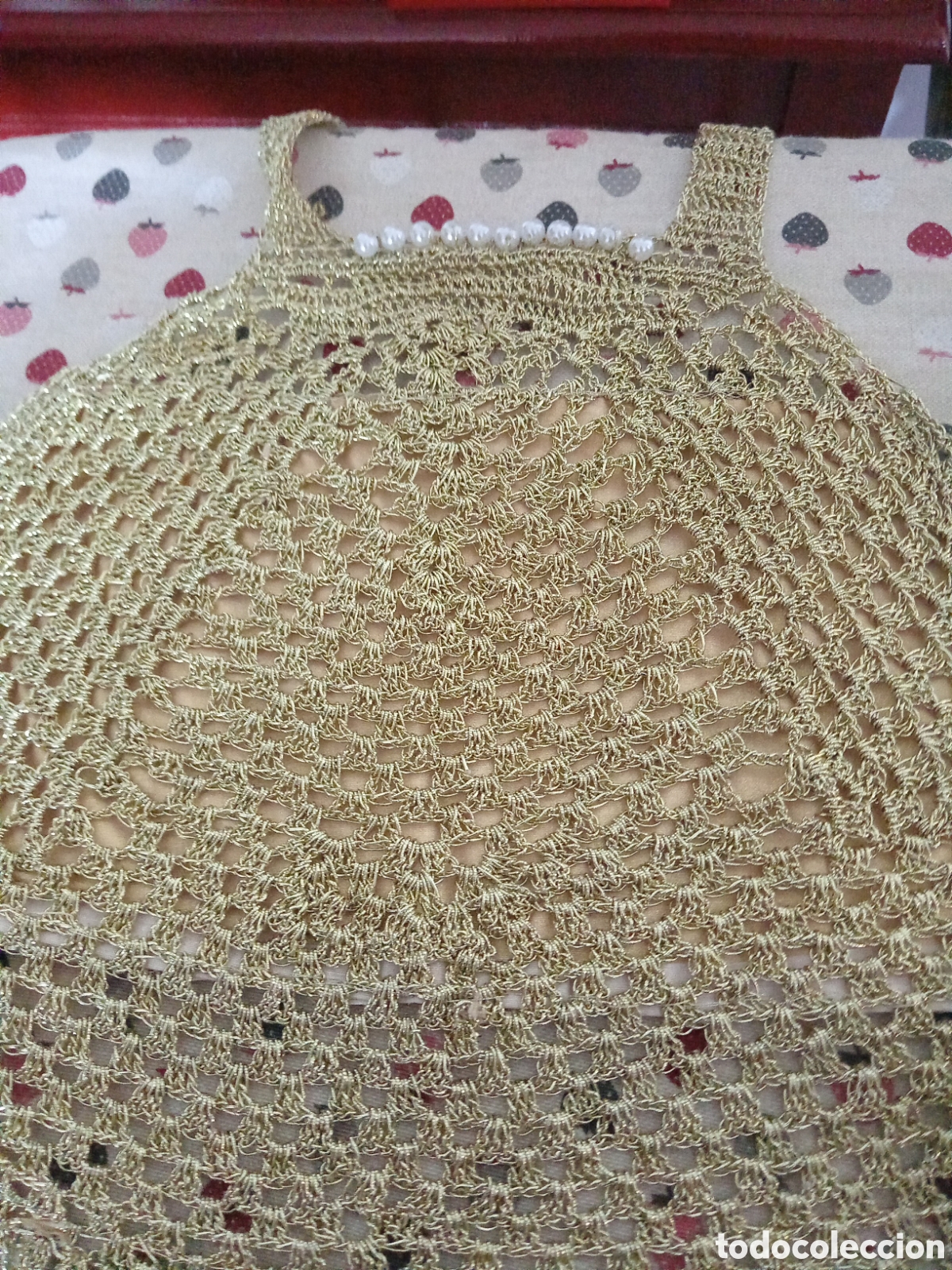 Artesan&iacute;a: Top dorado para mujer - Foto 2
