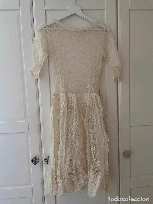 Artesan&iacute;a: Vestido antiguo encaje blanco