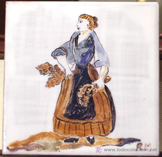 Artesan&iacute;a: AZULEJO PINTADO A MANO. VENDEDORA - Foto 1