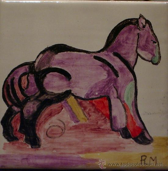 Artesan&iacute;a: EL CABALLITO AZUL. Pintado a mano. - Foto 1