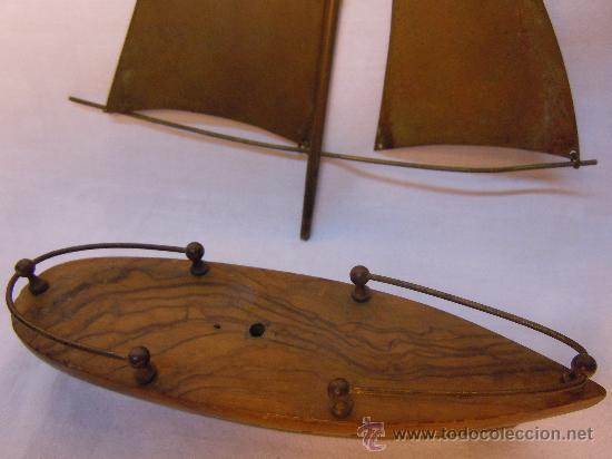 Artesan&iacute;a: PEQUE&Ntilde;O VELERO EN MADERA Y LATON - Foto 5