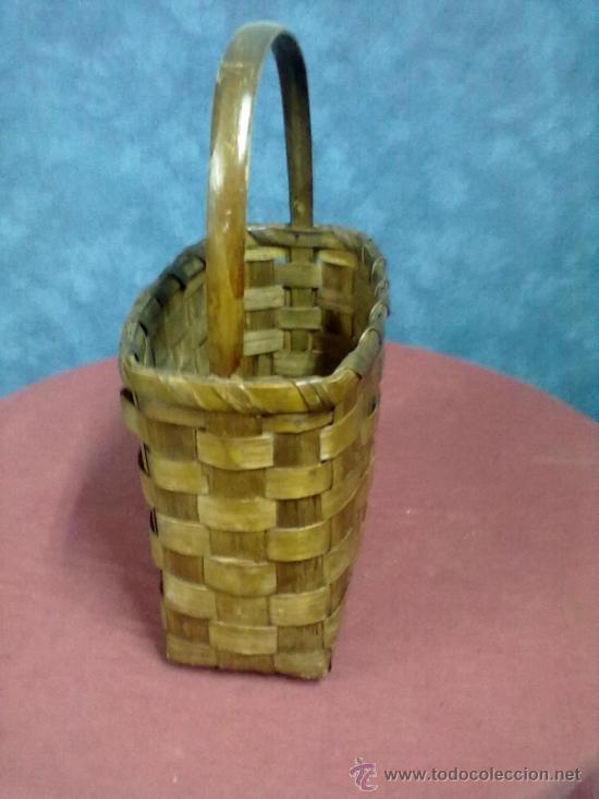 Artesan&iacute;a: CANASTO MADERA REVISTERO VINTAGE - Foto 2