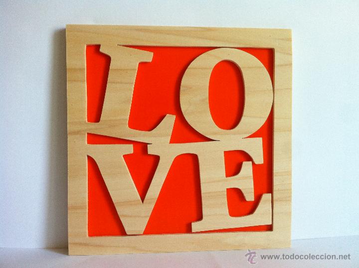 Artesan&iacute;a: Love cuadro de madera - Foto 1
