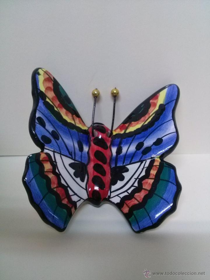 Artesan&iacute;a: MARIPOSA DE CERAMICA PINTADA A MANO - Foto 2