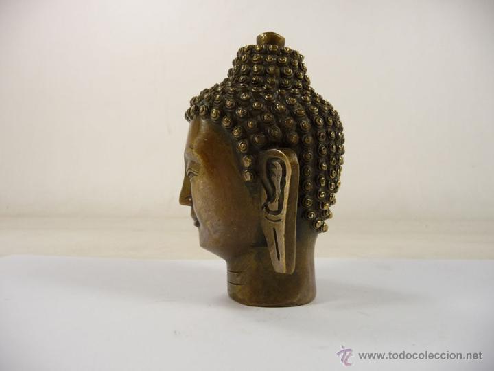 Artesan&iacute;a: Cabeza de buda en bronce n&ordm; 175 - Foto 2