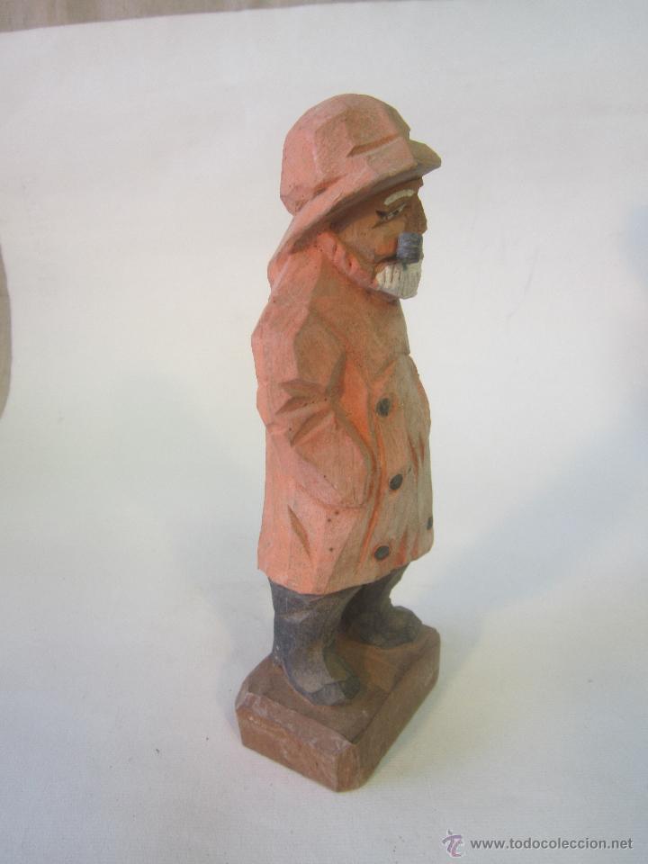 Artesan&iacute;a: TALLA POPULAR PESCADOR EN MADERA - Foto 2